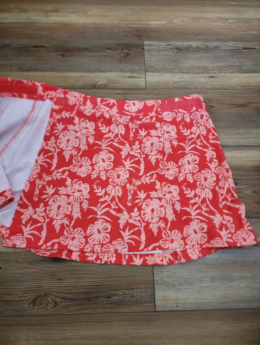 Ripskirt Hawaii Women's Wrap Skirt Swim Cover M Coral Tropical Floral - Picture 5 of 9